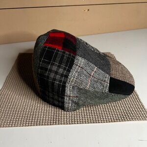 Epoch Hats Company American Classics Patchwork Flat Cap Tweed Plaid Ivy Hat Gray